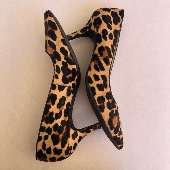 Gianni Bini Calf Skin Leopard Heels - Picture 4 of 7